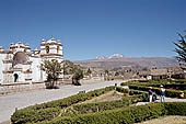 Colonial church of village in the Colca canyon 